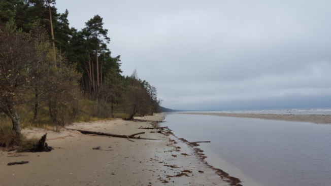 Following the coast line, at the end you can see where the Kolka is